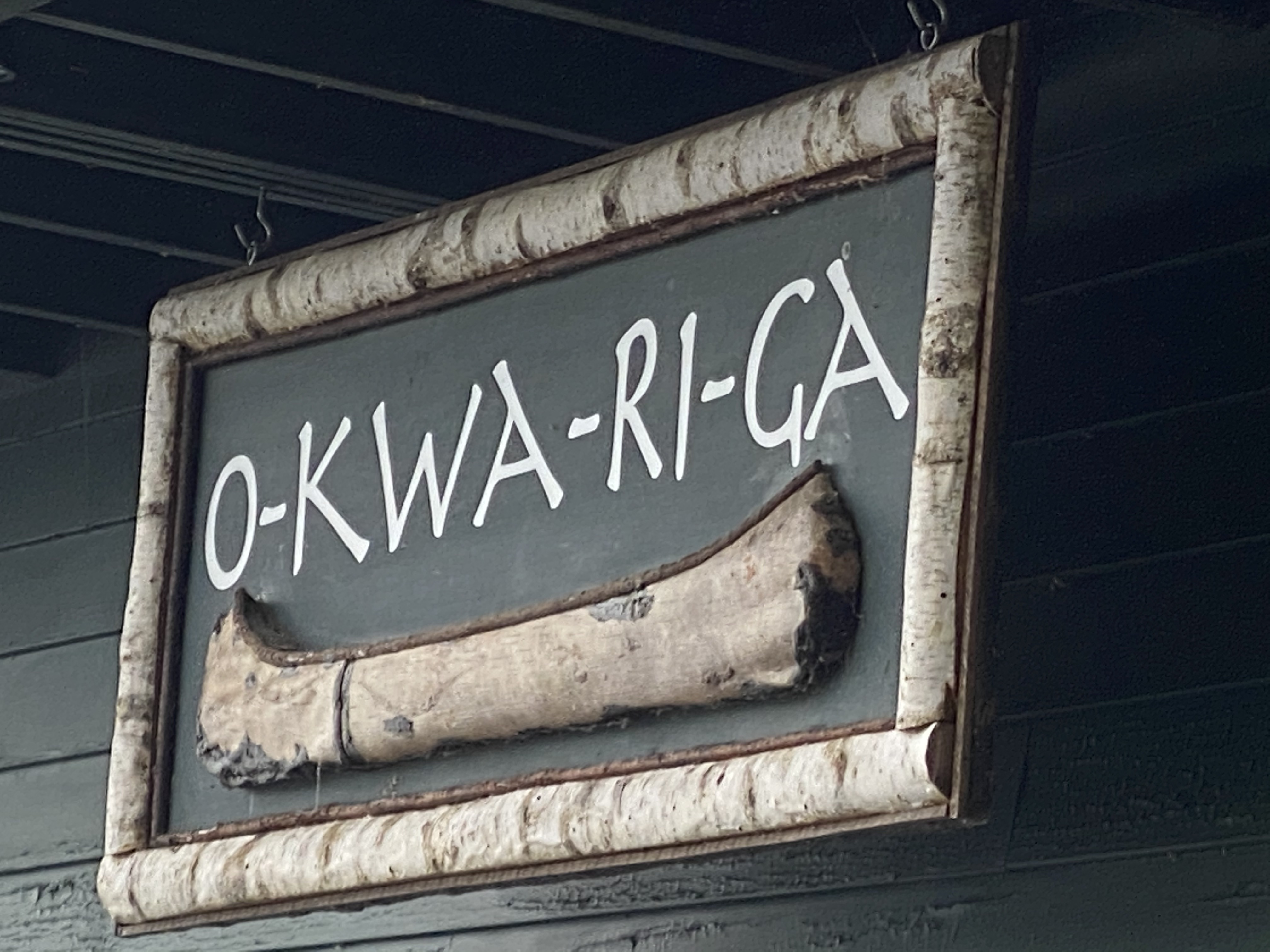The camp sign